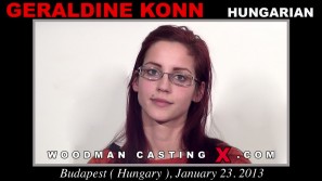 Look at Geraldine Konn getting her porn audition. Erotic meeting between Pierre Woodman and Geraldine Konn, a  girl. 